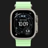 Apple Watch Ultra 3 GPS + LTE, 49mm Natural Titanium Case with Neon Green Ocean Band