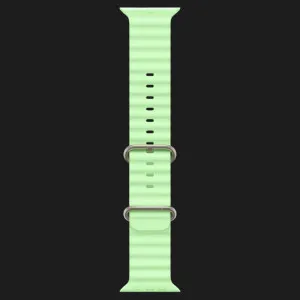 Apple Watch Ultra 3 GPS + LTE, 49mm Natural Titanium Case with Neon Green Ocean Band (Ultra)