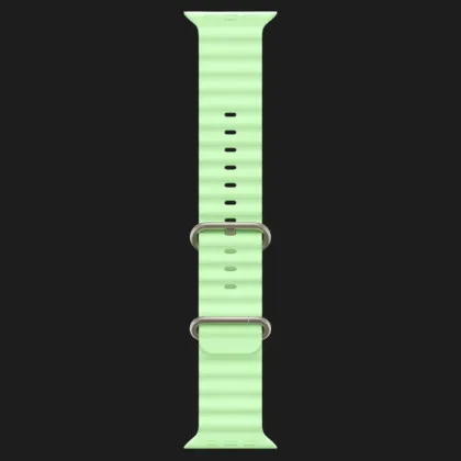 Apple Watch Ultra 3 GPS + LTE, 49mm Natural Titanium Case with Neon Green Ocean Band
