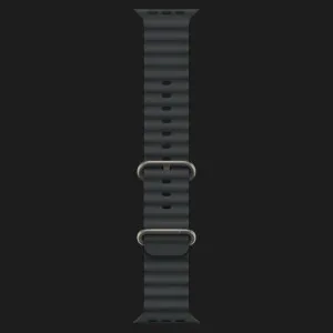 Apple Watch Ultra 3 GPS + LTE, 49mm Natural Titanium Case with Black Ocean Band (Ultra)