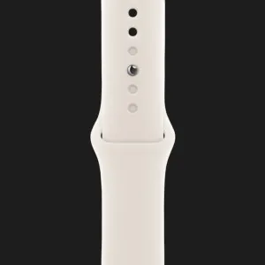 Apple Watch SE 3 GPS, 40mm Starlight Aluminum Case with Starlight Sport Band (S/M) (MEH34)