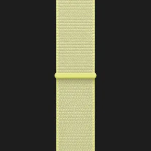 Apple Watch Series 11 GPS, 46mm Jet Black Aluminum Case with Neon Yellow Sport Loop (Ultra)