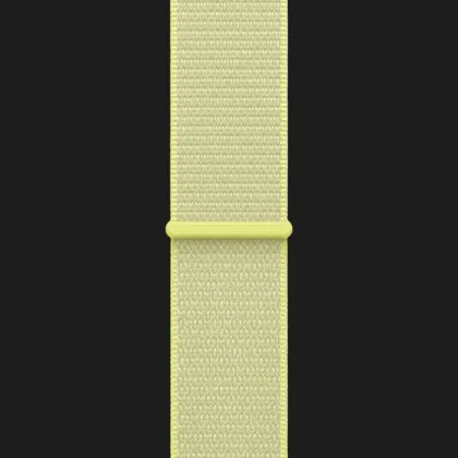 Apple Watch Series 11 GPS, 42mm Jet Black Aluminum Case with Neon Yellow Sport Loop (Ultra)
