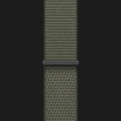 Apple Watch Series 11 GPS, 42mm Jet Black Aluminum Case with Forest Sport Loop (Ultra)