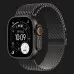 Apple Watch Ultra 3 GPS + LTE, 49mm Black Titanium Case with Black Titanium Milanese Loop - Small (MF1N4)