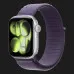 Apple Watch Series 11 GPS, 46mm Silver Aluminum Case with Purple Fog Sport Loop