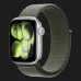 Apple Watch Series 11 GPS, 42mm Silver Aluminum Case with Forest Sport Loop