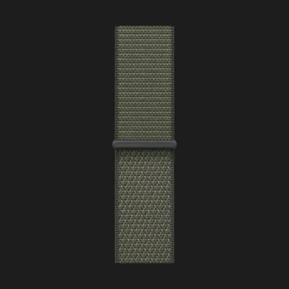 Apple Watch Series 11 GPS, 46mm Silver Aluminum Case with Forest Sport Loop (Ultra)