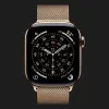 Apple Watch Series 11 GPS, 42mm Gold Titanium Case with Gold Milanese Loop (MF8Y4)