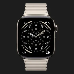 Apple Watch Series 11 GPS, 46mm Natural Titanium Case with Natural Link Bracelet