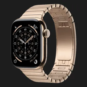 Apple Watch Series 11 GPS, 42mm Gold Titanium Case with Gold Link Bracelet