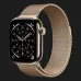 Apple Watch Series 11 GPS, 46mm Gold Titanium Case with Gold Milanese Loop (M/L)