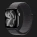 Apple Watch Series 11 GPS, 46mm Jet Black Aluminum Case with Dark Gray Sport Loop