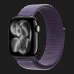 Apple Watch Series 11 GPS, 46mm Jet Black Aluminum Case with Purple Fog Sport Loop