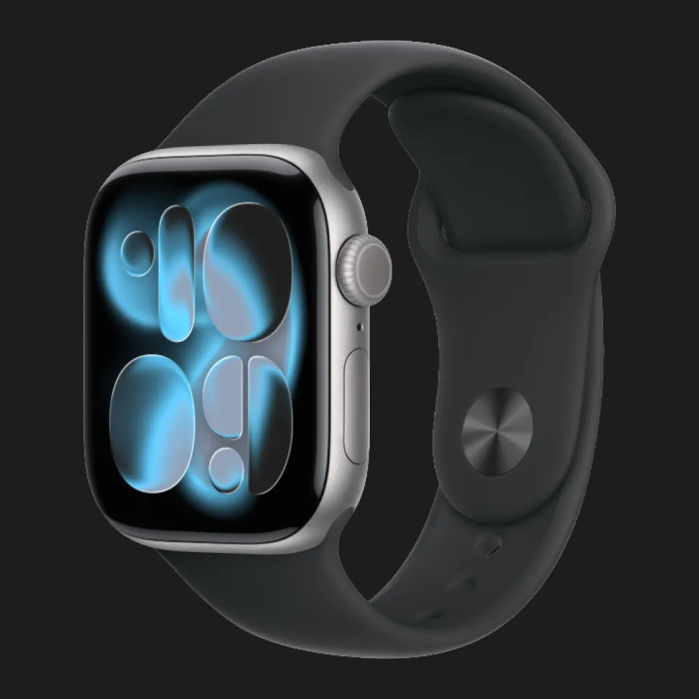 Apple Watch Series 11 GPS, 42mm Space Gray Aluminum Case with Black Sport Band (S/M) (MEQW4)