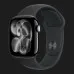 Apple Watch Series 11 GPS, 46mm Jet Black Aluminum Case with Black Sport Band (S/M) (MEUW4)