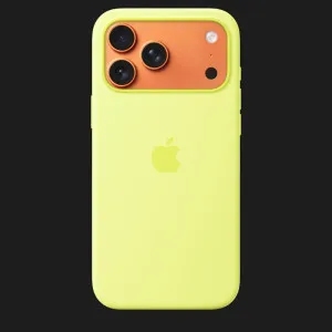 Чехол Apple Silicone Case with Magsafe для iPhone 17 Pro (Neon Yellow) в Хмельницком