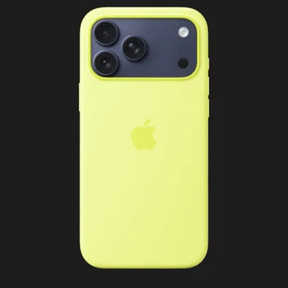 Чехол Apple Silicone Case with Magsafe для iPhone 17 Pro Max (Neon Yellow)