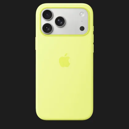Чехол Apple Silicone Case with Magsafe для iPhone 17 Pro Max (Neon Yellow)