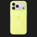 Чехол Apple Silicone Case with Magsafe для iPhone 17 Pro (Neon Yellow)