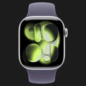 Apple Watch Series 11 GPS, 42mm Silver Aluminum Case with Purple Fog Sport Band (M/L) (MEU74) (Ultra)