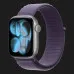 Apple Watch Series 11 GPS, 42mm Space Gray Aluminum Case with Purple Fog Sport Loop