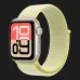 Apple Watch SE 3 GPS, 44mm Starlight Aluminum Case with Neon Yellow Sport Loop