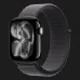 Apple Watch Series 11 GPS, 42mm Jet Black Aluminum Case with Dark Gray Sport Loop