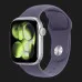 Apple Watch Series 11 GPS + LTE, 46mm Silver Aluminium Case with Purple Fog Sport Band (S/M) (MFCP4)