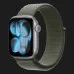 Apple Watch Series 11 GPS, 46mm Space Gray Aluminum Case with Forest Sport Loop