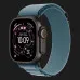 Apple Watch Ultra 3 GPS + LTE, 49mm Black Titanium Case with Light Blue Alpine Loop - Small