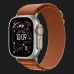 Apple Watch Ultra 3 GPS + LTE, 49mm Natural Titanium Case with Terra Cotta Alpine Loop - Medium
