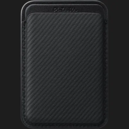 Чехол-кошелек Pitaka MagSafe Woven Wallet (Black/Gray) в Ковеле