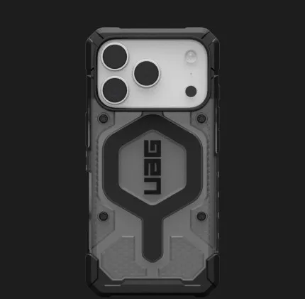 Чехол UAG Pathfinder Clear MagSafe для iPhone 17 Pro (Ash/Black)