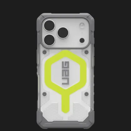Чохол UAG Pathfinder Clear MagSafe для iPhone 17 Pro Max (Active Neon Lanyard)