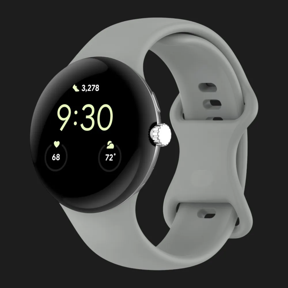 Ремінець Silicone Fit для Google Pixel Watch 45 mm (Greyish Green)