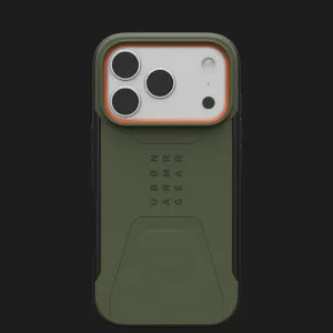 Чехол UAG Civilian Magsafe для iPhone 17 Pro (Olive/Orange) в Хмельницком