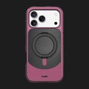 Чохол LAUT Carbon Matter MagSafe для iPhone 17 Pro (Wine Red) у Луцьк