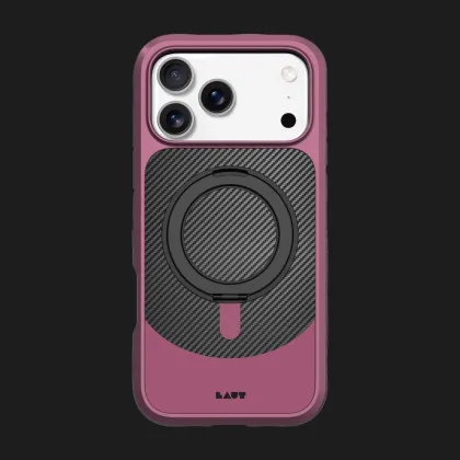 Чохол LAUT Carbon Matter MagSafe для iPhone 17 Pro (Wine Red)