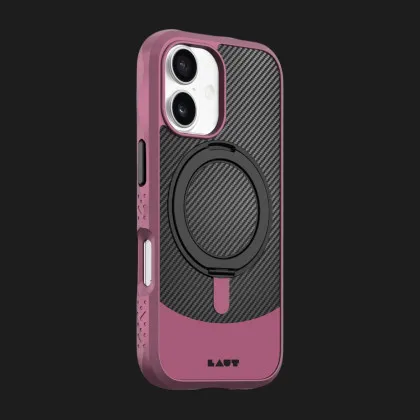 Чохол LAUT Carbon Matter MagSafe для iPhone 17 (Wine Red)