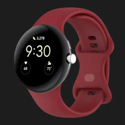 Ремінець Silicone Fit для Google Pixel Watch 1/2/3/4 41 mm (Red) в Бродах