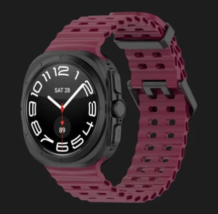 Ремешок Ocean Band для Samsung Galaxy Watch Ultra (Wine Red)