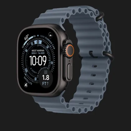 Ремінець Apple Ocean Band для Apple Watch 44/45/46/49 mm (Ice Blue - Black Titanium) (MYP83) в Чернігові