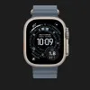 Ремешок Apple Ocean Band для Apple Watch 44/45/46/49 mm (Ice Blue - Natural Titanium) (MXTF3)