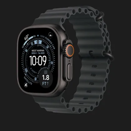 Ремешок Apple Ocean Band для Apple Watch 44/45/46/49 mm (Black - Black Titanium) (MYPD3)