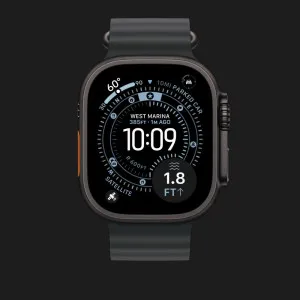 Ремінець Apple Ocean Band для Apple Watch 44/45/46/49 mm (Black - Black Titanium) (MYPD3)