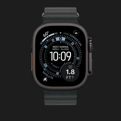 Ремешок Apple Ocean Band для Apple Watch 44/45/46/49 mm (Black - Black Titanium) (MYPD3)