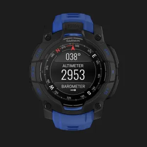 Garmin Instinct 3 45mm AMOLED Black with Bolt Blue/Black Band в Бердичеві