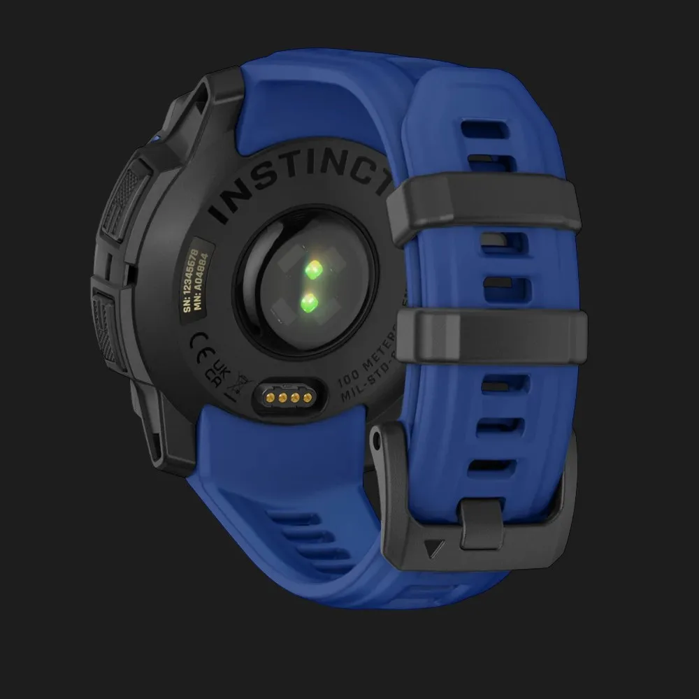 Garmin Instinct 3 45mm AMOLED Black with Bolt Blue/Black Band