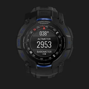 Garmin Instinct 3 50mm AMOLED Black with Black/Bolt Blue Band в Бердичеві